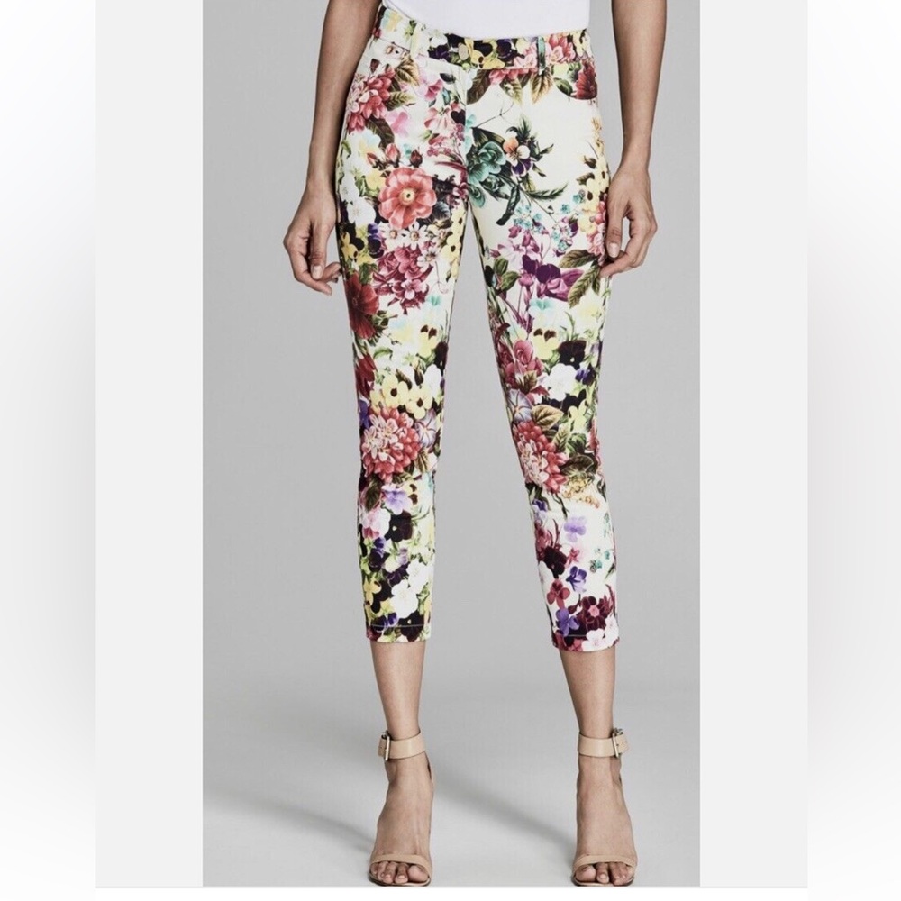 Marciano St Tropez Floral 5-pocket Cropped Pants - Size L